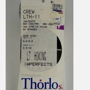 Vtg 1997 Thorlo Volleyball Hiking Socks Crew UNISEX Mens 5.5-8.5 Womens 6.5-10